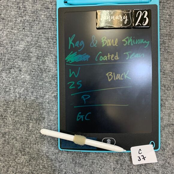 Rag & Bone Jeans Womens 25 Coated Black Stretch Denim Skinny Ankle Cotton Blend - Picture 10 of 11